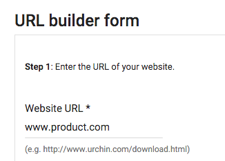 Google URL Builder
